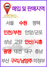 매입 및 판매지역 - 서울, 수원, 평택, 인천/부천, 안양/군포, 성남, 고양, 안산/시흥, 광명, 대전, 대구, 충남, 부산, 구리/남양주, 의정부